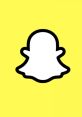 Snapchat ghost logo on a bright yellow background, symbolizing fun and ephemeral messaging. Perfect for social media branding.