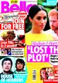 Cover of Bella magazine featuring Meghan and Harry with headlines about celebrity news, health tips, and exclusive stories.