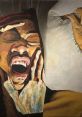 Intense abstract portrait conveying emotion, showcasing the struggles of identity and expression in contemporary Malaysian art.