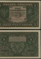 Fascinating 5 Marek banknote from Poland, featuring intricate designs and historical significance from early 20th century Poland.